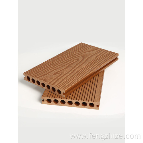 Non-slip wood plastic flooring